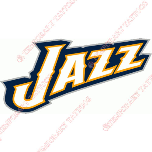 Utah Jazz Customize Temporary Tattoos Stickers NO.1220